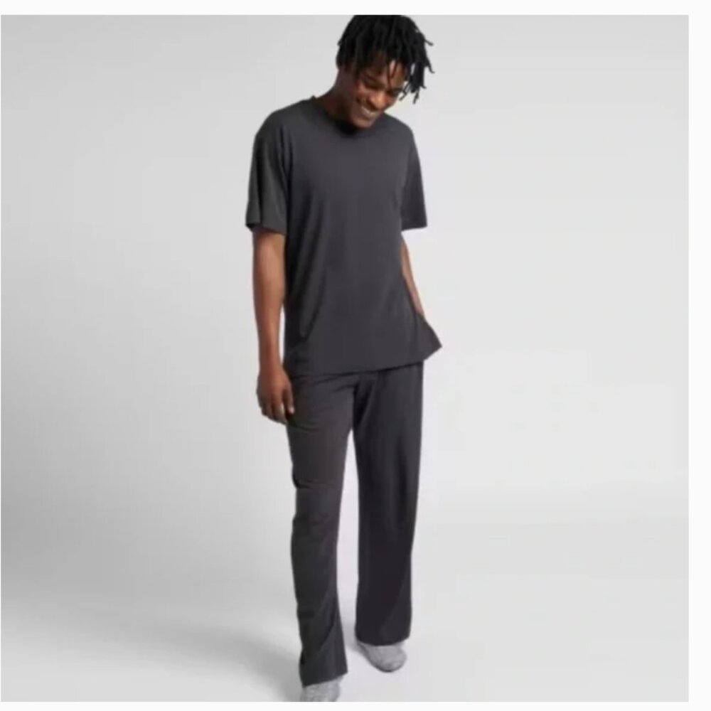 NWT Men's Parachute Organic Cotton Lounge Pants Gray Coal Size XL